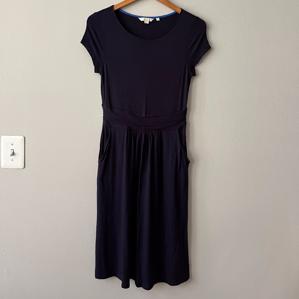 Navy Boden Amelie Jersey Dress
